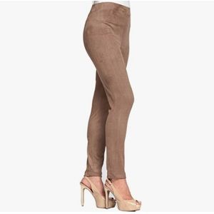 LIOR Paris Lynn Suede Trousers in Camel